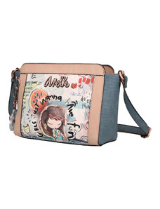 Dámská kabelka crossbody 34803-070 Anekke béžová, modrá