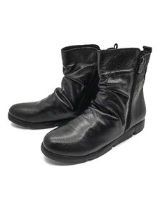 Dámské kotníkové boty na dva zipy 086-04738 WILD černá