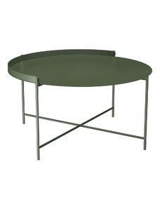 Zelený kovový zahradní konferenční stolek HOUE Edge 76 cm