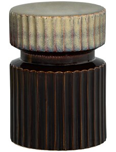 Hoorns Hnědý keramický odkládací stolek Gerne 35 cm