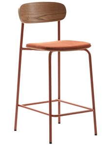 Červená barová židle Marckeric Adriana 66 cm