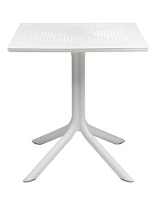 Nardi Bílý plastový zahradní stůl Clip 70 x 70 cm