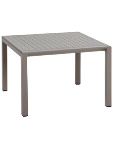 Nardi Hnědý plastový zahradní stolek Aria 60 x 60 cm