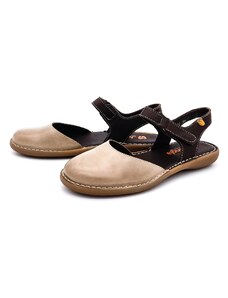 Dámské kožené sandálky 7722- 00301 JUNGLA béžová