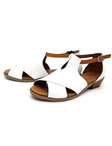 Dámské kožené sandálky 061-1125 bílá WILD