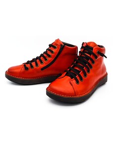 Dámská kotníková obuv 6030-00008 CHACAL červená