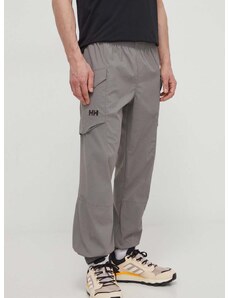 Outdoorové kalhoty Helly Hansen Vista šedá barva