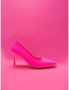 Sinsay - Boty na vysokém podpatku - sytě růžová