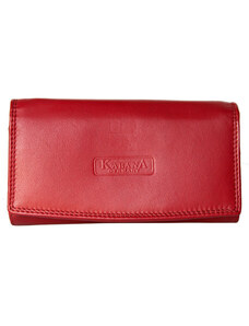 Červená kožená peněženka orientovaná jako oboustranná ROZBALENÁ FLW