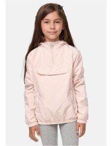 Urban Classics Kids Dívčí bunda Basic Pullover světle růžová