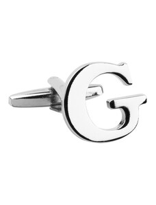 BUBIBUBI Manžetový knoflíček stříbrné písmeno G