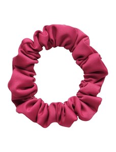 MURU Úzká saténová scrunchie gumička - Viva Magenta