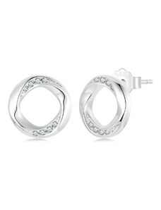 GRACE Silver Jewellery Stříbrné náušnice se zirkony Nidia - stříbro 925/1000