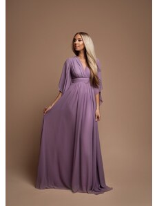 EVA & LOLA Společenské šaty MARTHE fialkové Barva: Fialová,