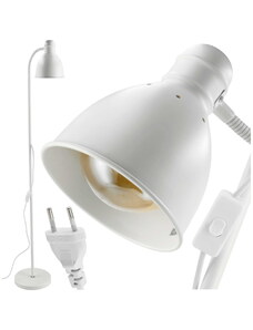 BERGE LED stojací lampa Nicozja 1xE27 140cm bílá