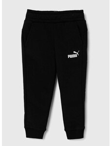 Dětské tepláky Puma ESS Logo Pants TR cl B černá barva, s potiskem