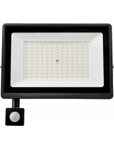 BERGE LED reflektor 100W - PIR senzor pohybu - neutrální bílá