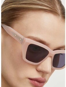 Sluneční brýle AllSaints dámské, růžová barva, ALS501127356