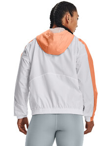 Dámská bunda Under Armour Rush Woven Fz Jacket White