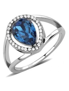 US Ocelový dámský prsten s Swarovski krystaly Ocel 316 - Sára