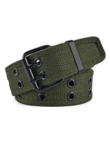 Camerazar Unisex Vojenský Taktický Opasek SURVIVAL s Kovovou Sponou, Polypropylenový Nylon, 120 cm x 3,7 cm