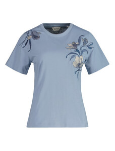 TRIČKO GANT REG MAGNOLIA EMBROIDERY SS T-SHIRT modrá XS