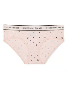 Victoria's Secret kalhotky s logem Logo Cotton Hiphugger Panty