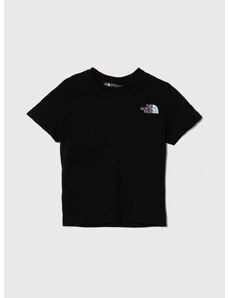 Dětské bavlněné tričko The North Face RELAXED GRAPHIC TEE 2 černá barva