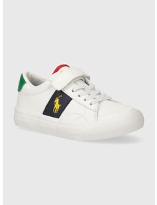 Dětské sneakers boty Polo Ralph Lauren bílá barva