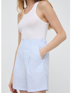 Bavlněné šortky Max Mara Leisure vzorované, high waist