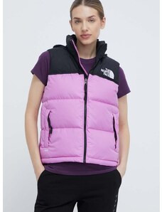 Péřová vesta The North Face 1996 RETRO NUPTSE VEST fialová barva, NF0A3XEPQIX1