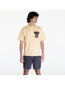 Pánské tričko Columbia Painted Peak Knit Short Sleeve Top Sunkissed/ Shark