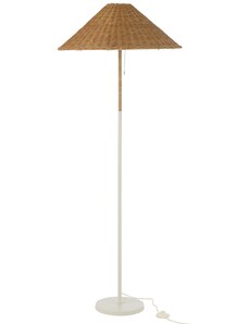 Ratanová stojací lampa J-line Roowa 154 cm