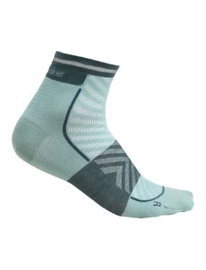 Pánské merino ponožky ICEBREAKER Mens Merino Run+ Ultralight Mini, Cloud Ray/Fathom Green velikost: 44,5-46,5 (L)
