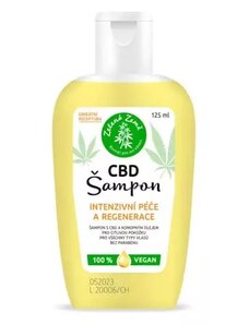 Zelená země Konopný CBD šampon na vlasy 125ml