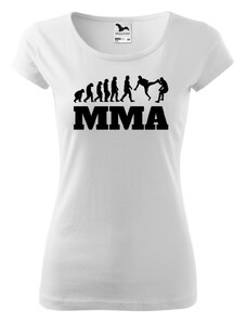 Fenomeno Dámské tričko Evoluce MMA - bílé