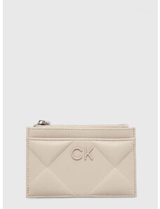Peněženka Calvin Klein béžová barva, K60K611704