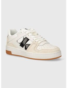 Sneakers boty Calvin Klein Jeans BASKET CUPSOLE LOW MIX NBS DC béžová barva, YW0YW01388