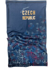 BEST:TIME Běžecký nákrčník modrý - jsem CZECH REPUBLIC