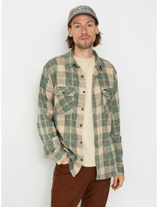 Brixton Bowery Stretch Wr Flannel (trekking green/oatmilk)béžová