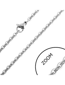 Šperky Eshop - Řetízek z chirurgické oceli - plochá kruhová očka SP26.04