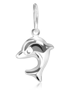 Šperky Eshop - Přívěsek ze stříbra 925 - skákající baby delfín, oboustranný Q10.3
