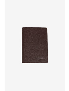 AC&Co / Altınyıldız Classics Men's Brown Special Gift Boxed Faux Leather Handmade Passport Holder