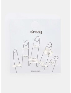 Sinsay - Sada 8 prstenů - sříbrná