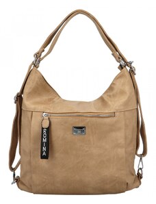 Dámský kabelko/batoh tmavě béžový - Romina & Co Bags Kiraya béžová