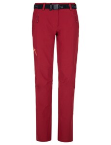 Dámské outdoorové kalhoty Kilpi WANAKA-W tmavě červená