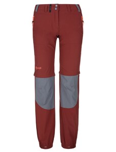 Dámské outdoorové kalhoty Kilpi HOSIO-W tmavě červené