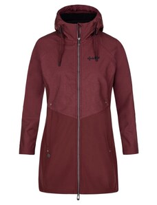 Dámský softshellový kabát Kilpi LASIKA-W tmavě červený