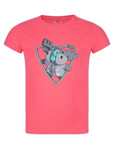 Dívčí bavlněné tričko Kilpi ALBION-JG RŮŽOVÁ