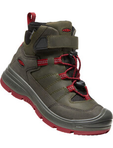 Keen REDWOOD MID WP YOUTH steel grey/red dahlia